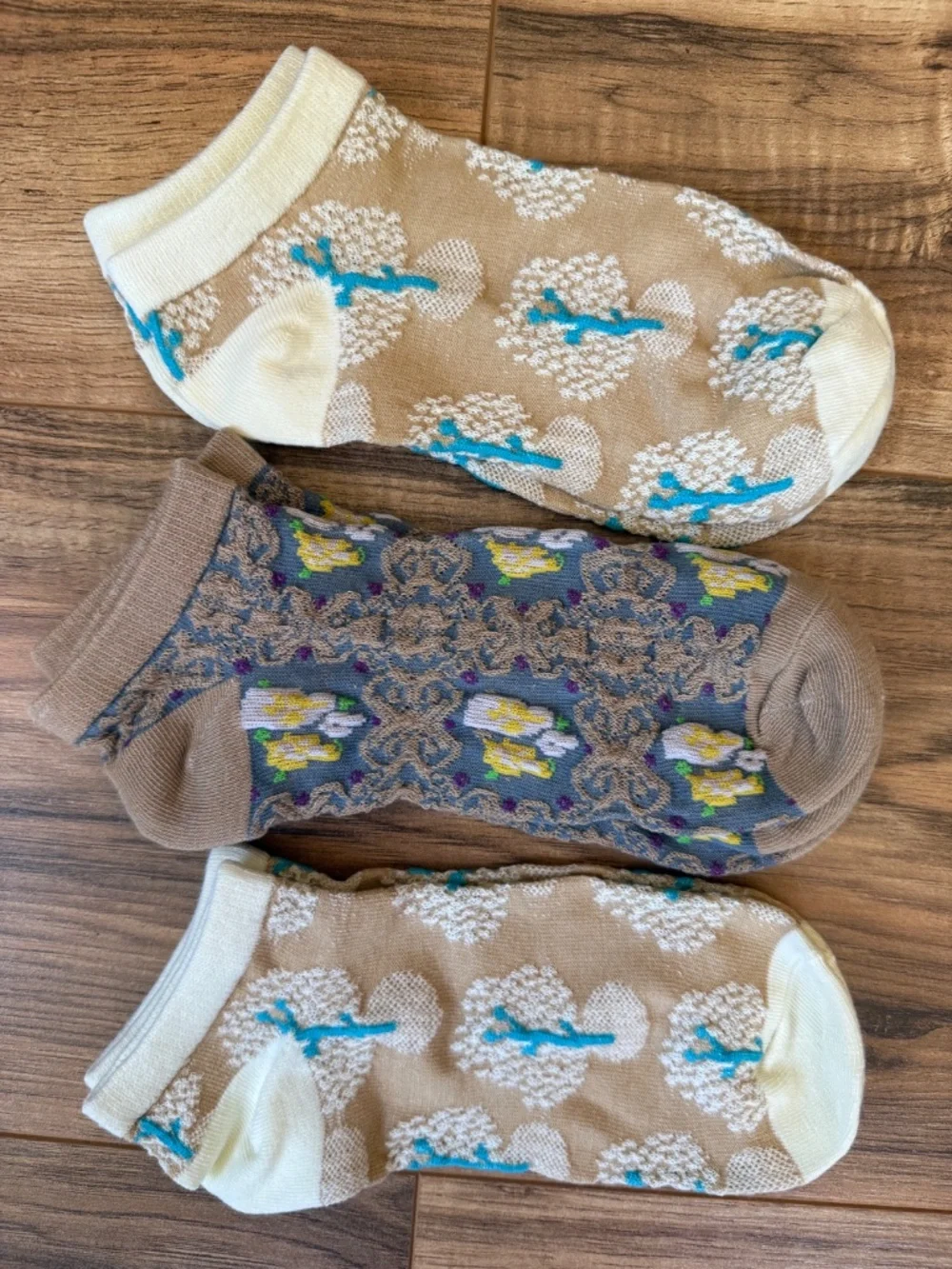 Women's Botanical Boho Socks - 3 Pair